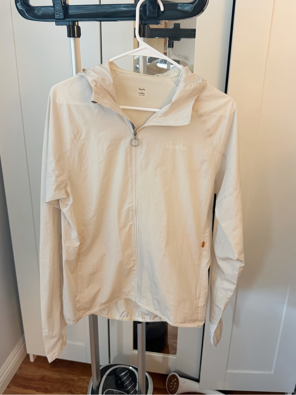 Rapha Cream Lightweight Hooded Jacket